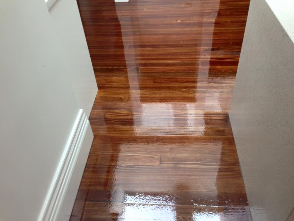 timber floor staining